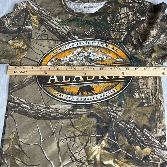 RealTree ACE Men’s Peak Performance Alaska Camouflage T-Shirt Size Small - Picture 8 of 9